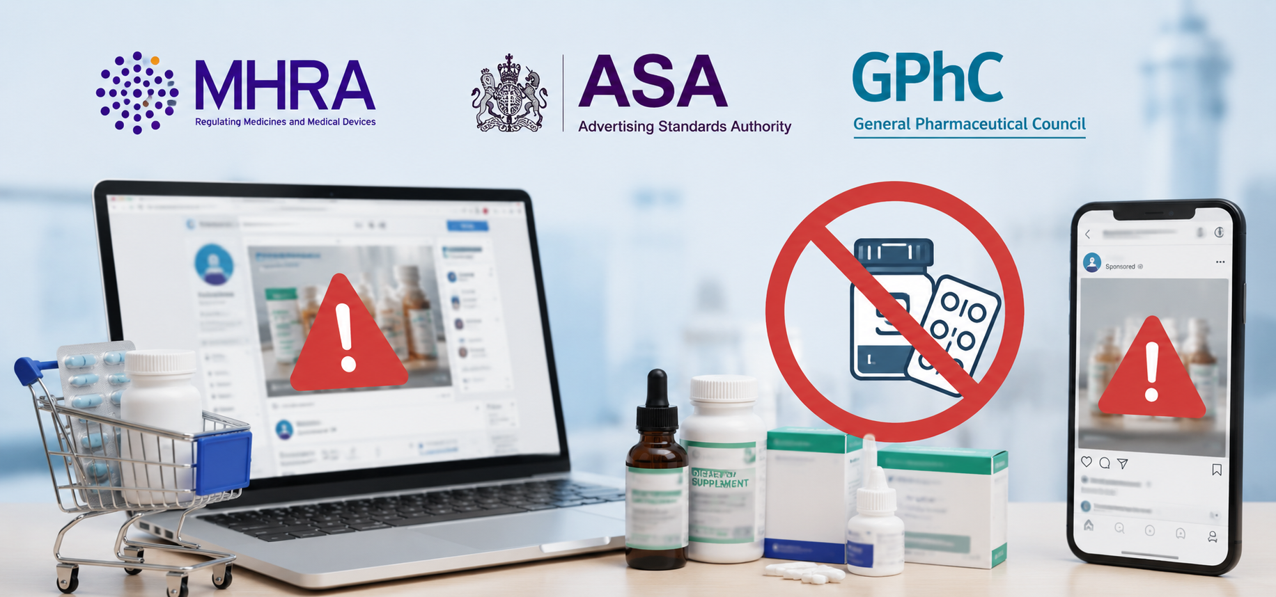 MHRA, ASA and GPhC Warn Businesses Against Promoting Unapp..